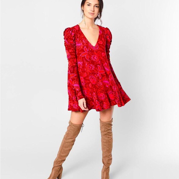 Free People hello lover puff sleeve tunic - Picture 3 of 13